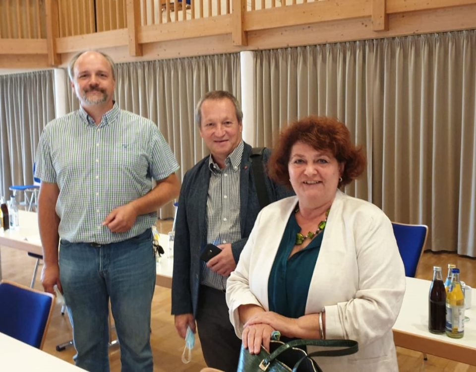 Die SPD Kreistagsfraktion Oberallgäu v.l.n.r.: Fraktionsvorsitzender Markus Kubatschka, Dr Gerhard Wimmer, Vera Huschka Foto: M. Kubatschka